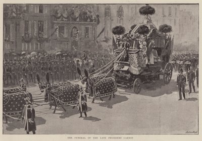 The Funeral of the Late President Carnot by English School