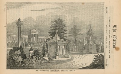 The General Cemetery in Kensal Green by English School