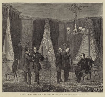 The Geneva Arbitration, Room in the Hotel de Beau Rivage, where the Arbitrators first met by English School