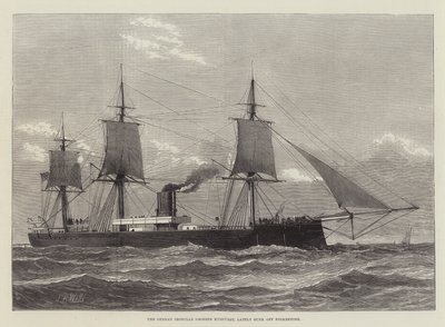 The German Ironclad Grosser Kurfurst, lately sunk off Folkestone by English School