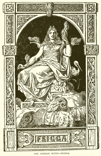 The German Myth--Frigga by English School