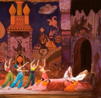 The Golden Cockerel by Rimsky Korsakov by English School