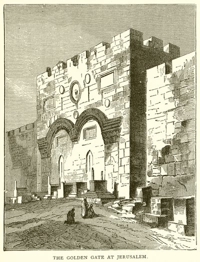 The Golden Gate at Jerusalem by English School