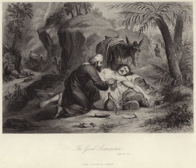 The Good Samaritan by English School
