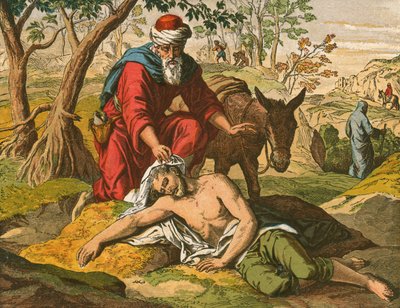 The Good Samaritan by English School