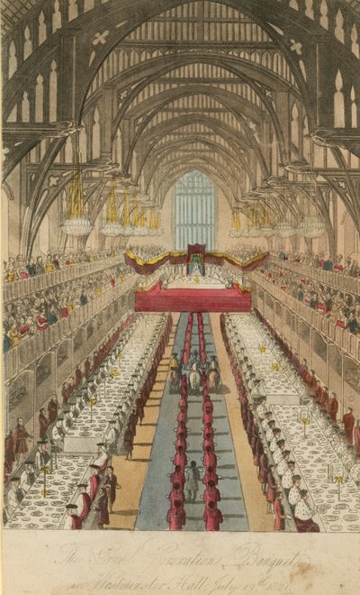 The Grand Coronation Banquet by English School