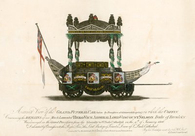 The Grand Funeral Car of Vice Admiral Lord Viscount Nelson by English School