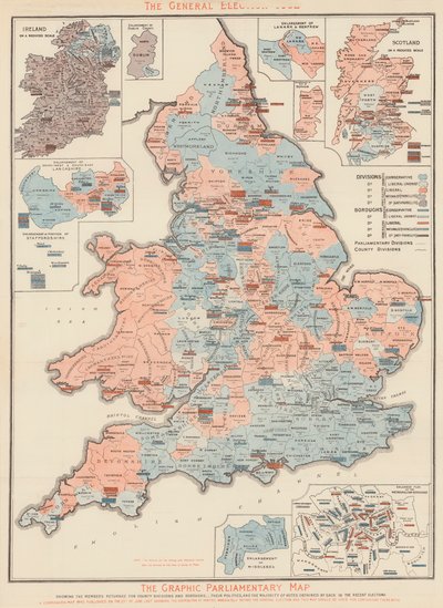 The Graphic Parliamentary Map by English School