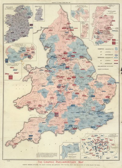 The Graphic Parliamentary Map by English School