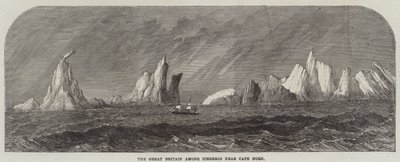 The Great Britain among Icebergs near Cape Horn by English School