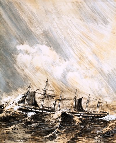 The Great Britain, designed by Isambard Kingdom Brunel by English School