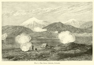 The Great Geyser, Iceland by English School
