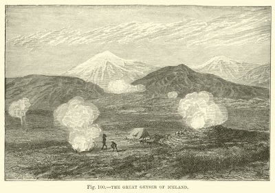 The Great Geyser of Iceland by English School