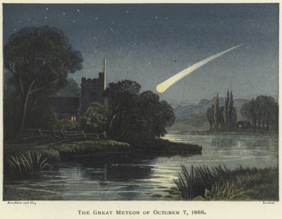 The Great Meteor of 7 October 1868 by English School