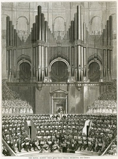 The Great Organ at the Royal Albert Hall by English School