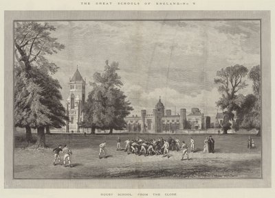 The Great Schools of England, Rugby School, from the Close by English School