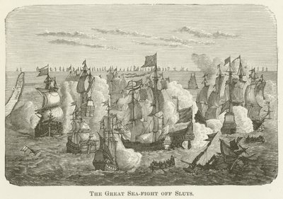 The Great Sea-Fight off Sluys by English School