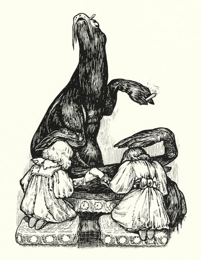 The Great Seal Blesses the Princesses by English School
