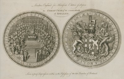 The Great Seal of the Commonwealth of England by English School