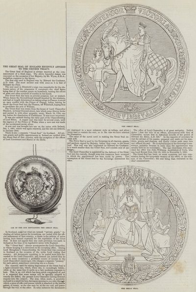The Great Seal of England Recently Affixed to the Chinese Treaty by English School