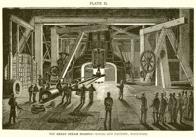 The Great Steam Hammer--Royal Gun Factory, Woolwich by English School