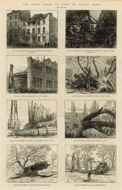 The Great Storm of Wind by English School
