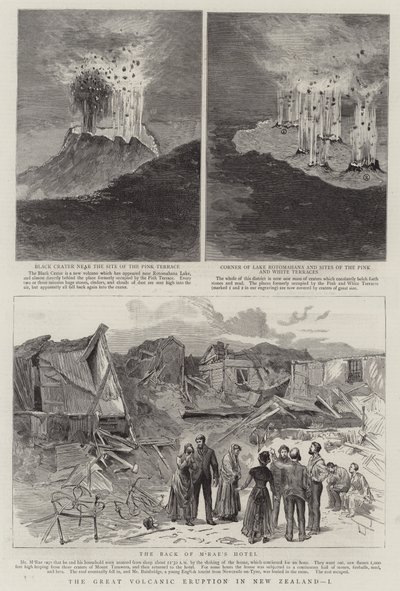 The Great Volcanic Eruption in New Zealand, I by English School