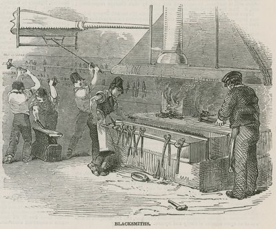 The Greenwich Royal Hospital Schools; Blacksmiths by English School
