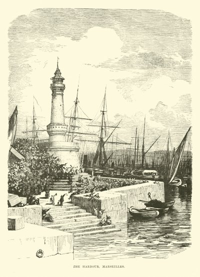 The Harbour, Marseilles by English School