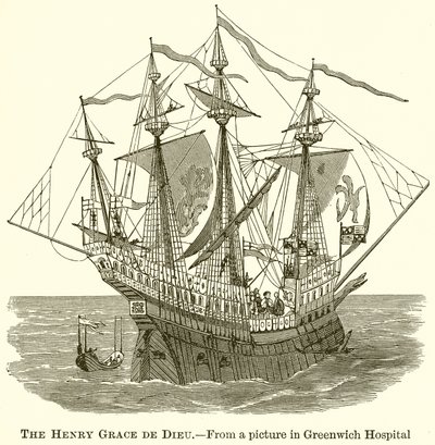 The Henry Grace de Dieu by English School