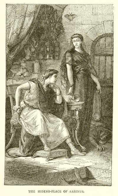 The Hiding-Place of Sabinus by English School