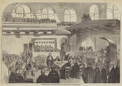 The High Court of Justiciary, Edinburgh, during the Trial of Madeleine Smith by English School