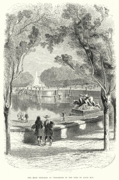The High Terraces at Versailles in the Time of Louis XIV by English School