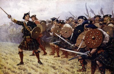 The Highlanders at The Battle of Prestonpans by English School