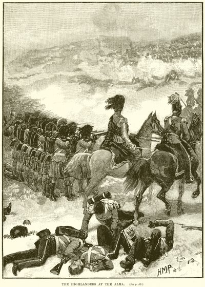The Highlanders at the Alma by English School