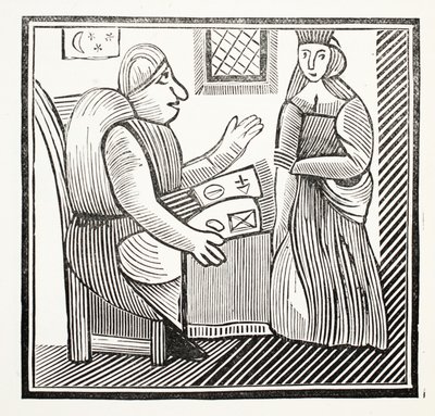 The History of Mother Bunch of the West, illustration from Chap-books of the Eighteenth Century by John Ashton, pub. 1882 by English School