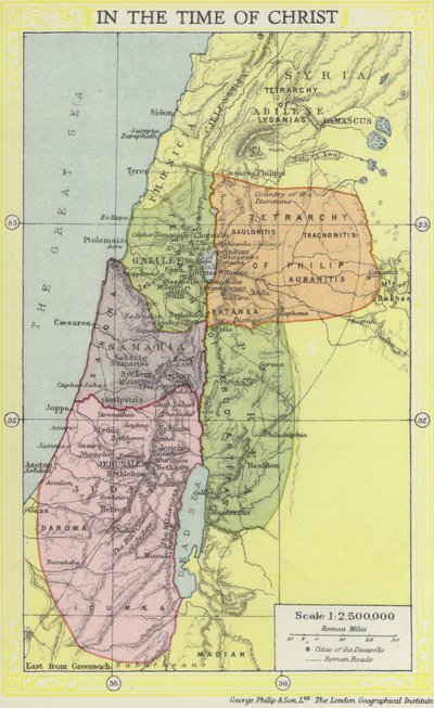 The Holy Land in the time of Christ by English School