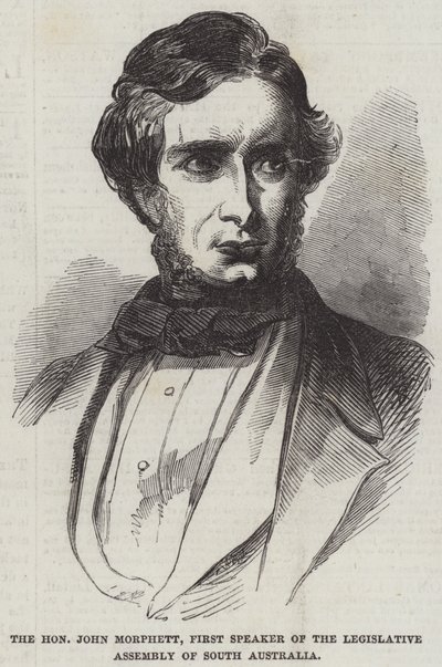 The Honourable John Morphett, First Speaker of the Legislative Assembly of South Australia by English School