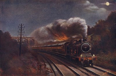 The Hook of Holland Express by Night, Liverpool Street Station to Parkeston Quay, Great Eastern Railway by English School