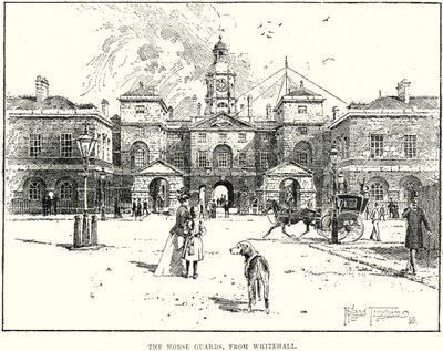 The Horse Guards, from Whitehall by English School