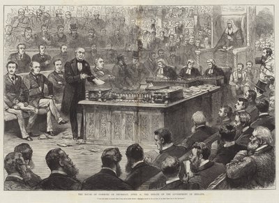 The House of Commons on Thursday, 8 April, the Debate on the Government of Ireland by English School