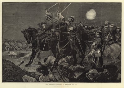 The Household Cavalry at Kassassin by English School