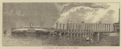 The Hydraulic Lift Graving Dock at Bombay by English School