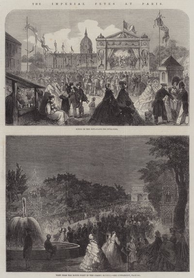 The Imperial Fetes at Paris by English School