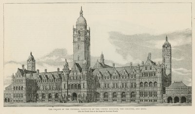 The Imperial Institute: Facade of the Building on the North Side of the Imperial Institute Road by English School