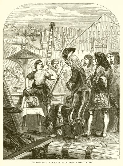 The Imperial Workman Receiving a Deputation by English School