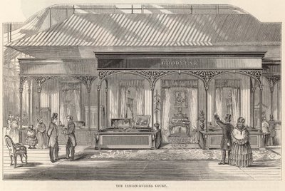 The Indian-Rubber Court, Crystal Palace by English School