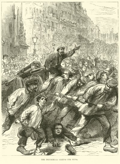 The Insurgents Seizing the Guns, March 1871 by English School