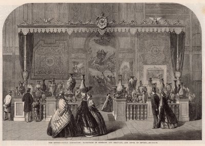 Tapestries of Gobelins and Beauvais and China of Sevres by English School