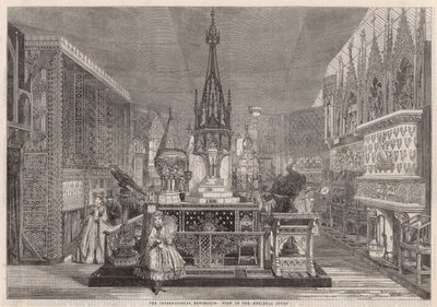 View of the Medieval Court by English School